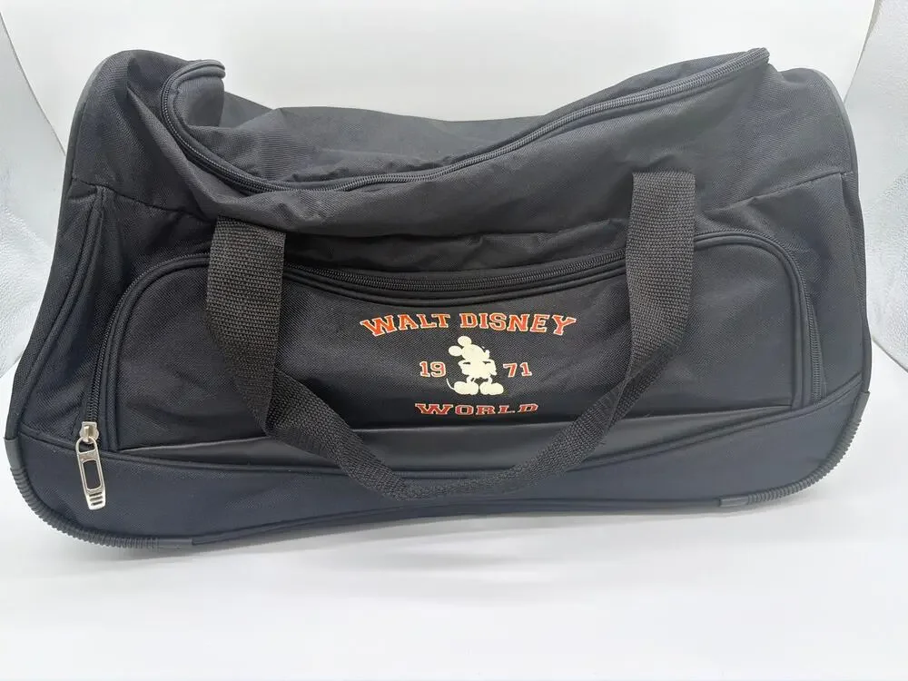 Walt Disney World 1971 Rolling Duffle Bag Carry-On Zip Around